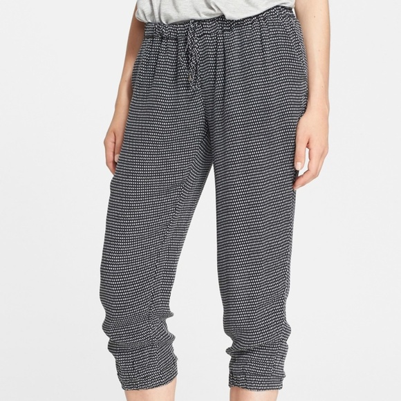 Haute Hippie Pants - Haute Hippie Printed Silk Georgette Track Pants